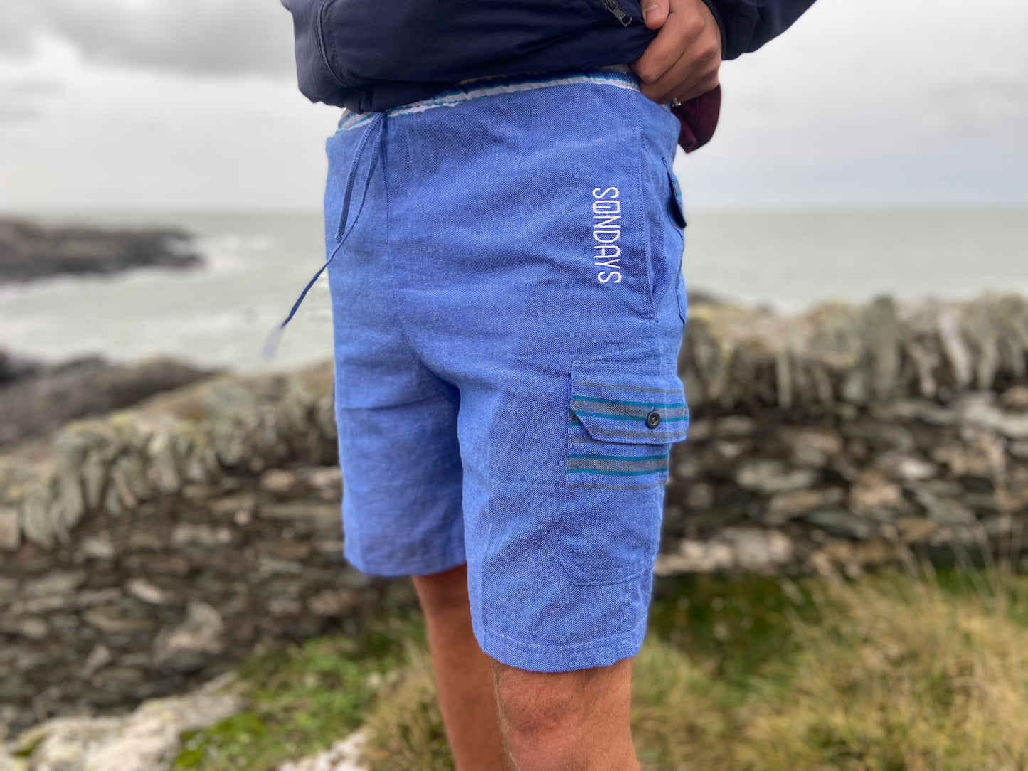 Kikoy cargo shorts, large