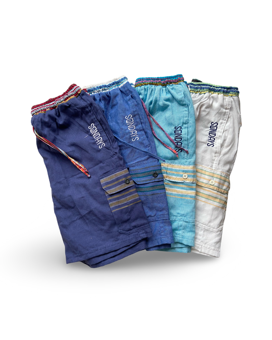 Kikoy cargo shorts, large